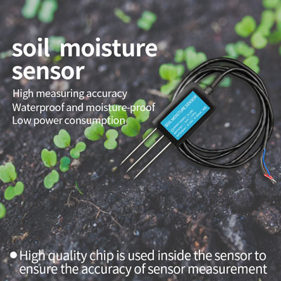 Soil moisture sensor help guide agricultural irrigation