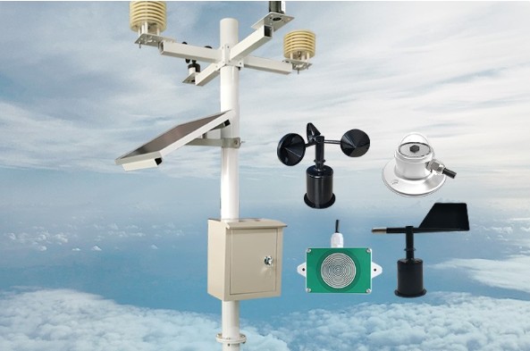 How does automatic weather station protect against lightning