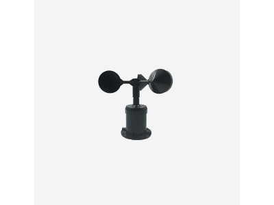 What type of anemometer is used at weather stations?