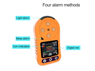 portable 4in1 gas detector multi H2s O2 CO LEL gas analyzer