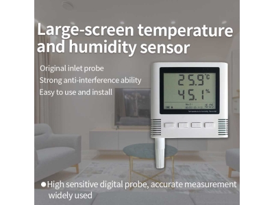 4G/GPRS/WIFI/RS485 home weather station temperature and humidity sensor with screen