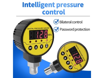 Smart digital pressure gauges with full intelligence, high precision