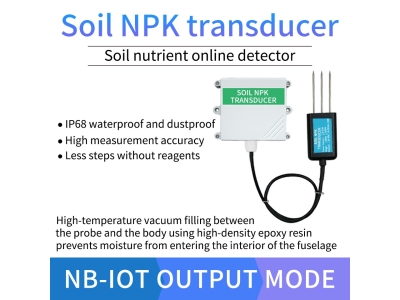 Lora/RS485/4-20mA Soil NPK sensor Soil nutrient sensor with high precision for agricultural greenhouse