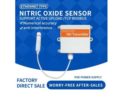 Ethernet DC/POE+RJ45 NO gas sensor Nitric oxide wireless sensor