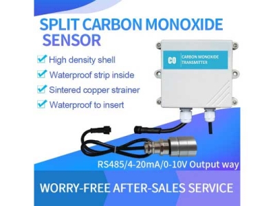 RS485/4-20mA Carbon monoxide Split probe external probe CO gas sensor for narrow space