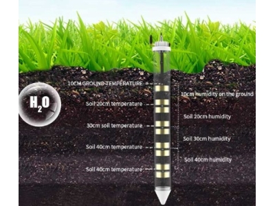 Soil detector, soil moisture monitoring, soil probe, wireless transmission