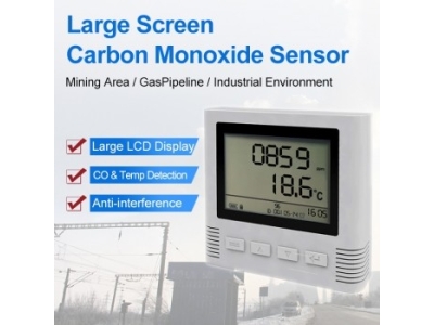 Large screen indoor CO detector analysis