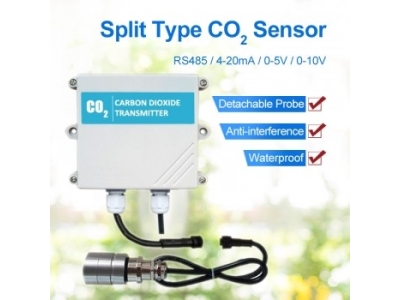 Split Type CO2 Gas Sensor Greenhouse Carbon Dioxide Detector
