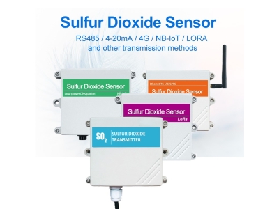 Wall Mounted SO2 Gas Sensor Sulfur Dioxide Detector Analyzer