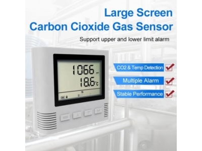 LCD Screen Type CO2 Gas Sensor Carbon Dioxide Monitor with Alarm