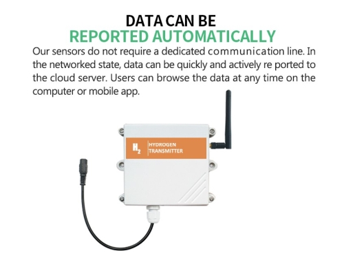 4G/GPRS/NB hydrogen gas detector hydrogen sensor h2 gas analyzer