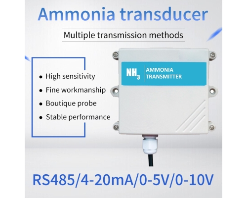 RS485/4-20mA NH3 gas sensor Toxic gas detection manufacturer