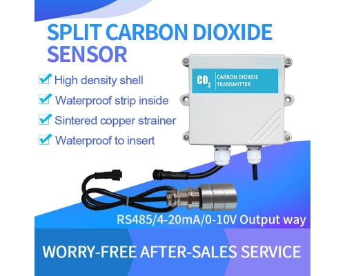 RS485/4-20mA Split probe external probe CO2 gas sensor for narrow space Greenhouse gas detection