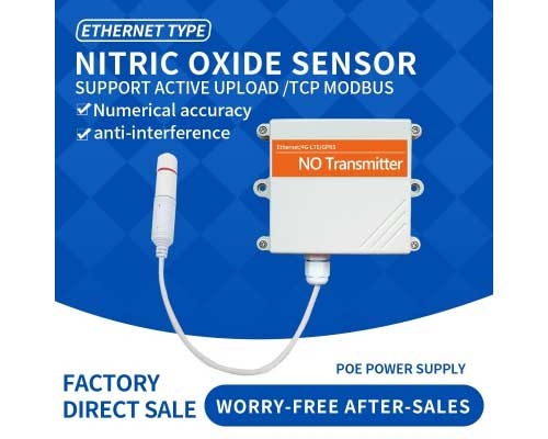 Ethernet DC/POE+RJ45 NO gas sensor Nitric oxide wireless sensor