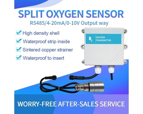 RS485/4-20mA oxygen Split probe external probe O2 gas sensor for narrow space