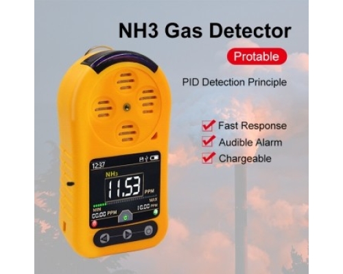 Portable NH3 Gas Sensor Industrial Alarm Ammonia Gas Monitor