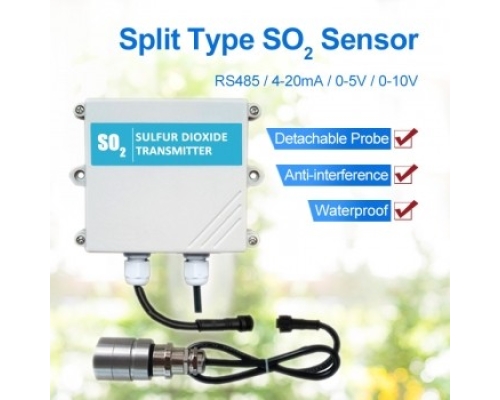 Split Type SO2 Gas Sensor High Precision Sulfur Dioxide Detector